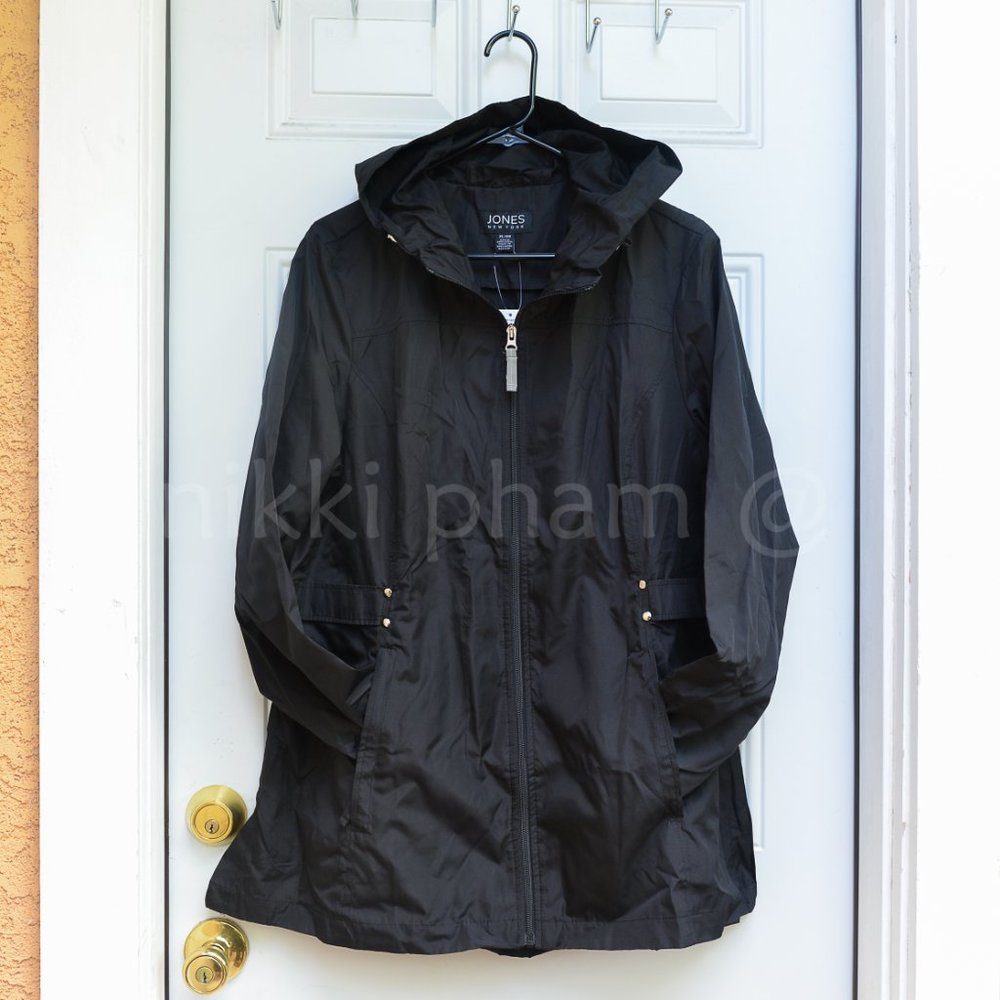Jones New York Ladies' Parka in a Pocket in Black size XL - Picture 6 of 9